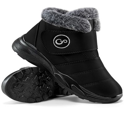 Aomigoct Winter Snow Boots for Women Waterproof: Fur Lined Warm Womens Boots Anti Slip Hook Loop Comfortable Booties Outdoor
