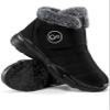 Aomigoct Winter Snow Boots for Women Waterproof: Fur Lined Warm Womens Boots Anti Slip Hook Loop Comfortable Booties Outdoor