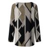 Womens Tunics or Tops to Wear with Leggings Long Sleeve Loose Fit Fall Clothes Crewneck Gradient Comfy Shirts Blouses view 3