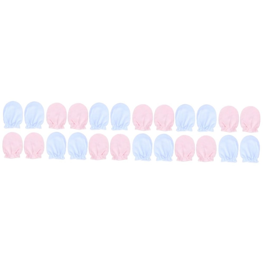 Kisangel 3sets Newborn Baby Glove Warm Gloves Baby Mitten Soft Cotton One Size 8pairs*3 Random Color