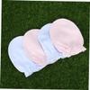 Kisangel 3sets Newborn Baby Glove Warm Gloves Baby Mitten Soft Cotton One Size 8pairs*3 Random Color view 3