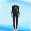 INOOMP One-Piece Women Wetsuit Long Sleeve Sun Protection Breathable Diving Suit for Swimming and Snorkeling XL Black view 3