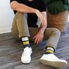 For Bare Feet NCAA WEST VIRGINIA MOUNTAINEERS Friday Dress Sock Team Colors Large view 2