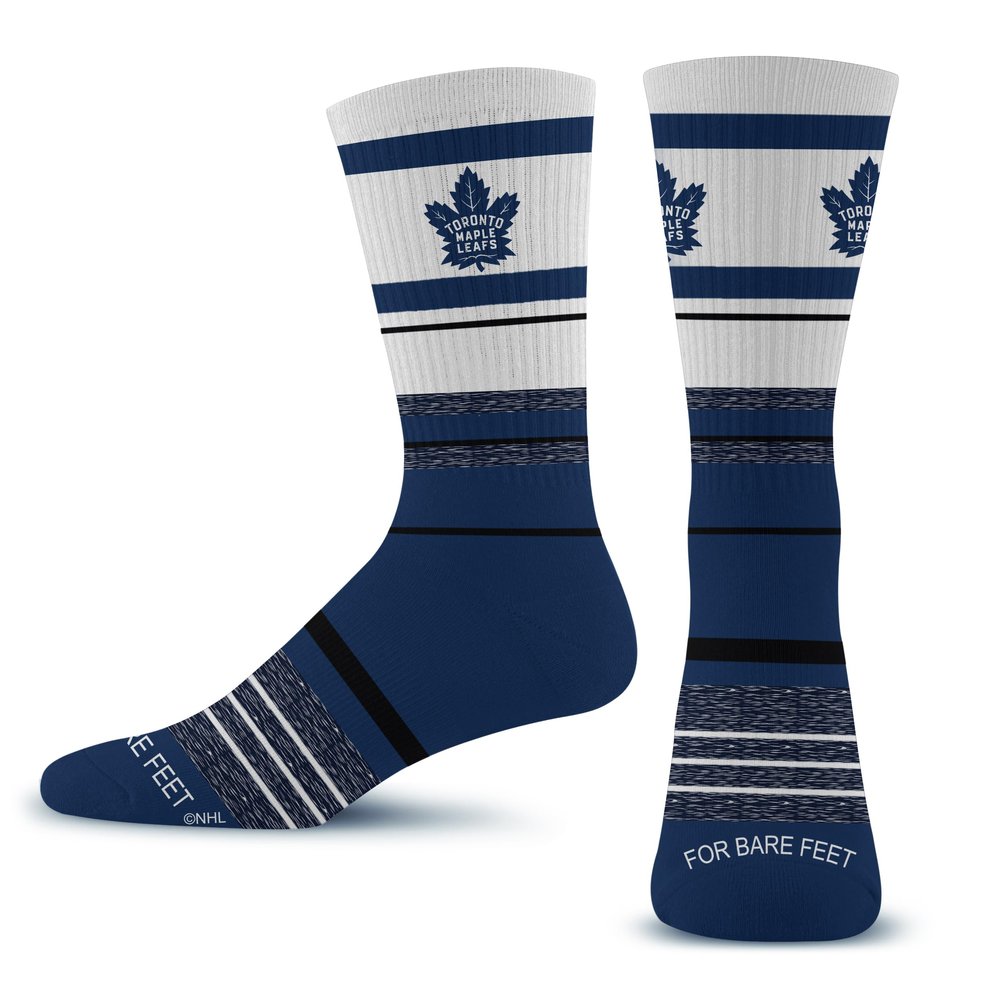 For Bare Feet NHL TORONTO MAPLE LEAFS Friday Dress Sock Team Colors Large