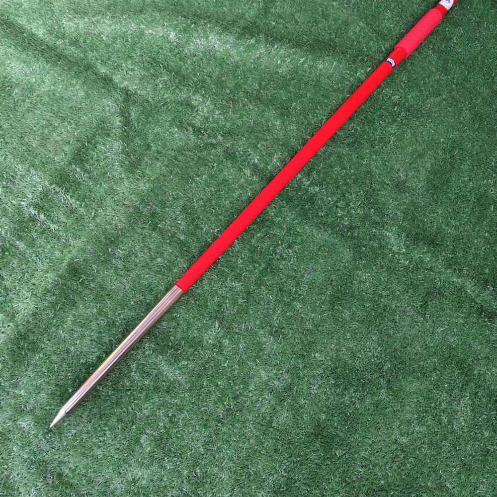2 Pcs Javelin 800g IAAF(WA) Certified for Competition and Training -800GM Javelin Throws red Color red Grip Stainless Steel tip
