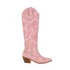 Cowgirl Boots Women Square Toe Short Women's Cowgirl Embroidered Western Cowboy Boots, Mid Calf Booties Pointed Toe Chunky Heel Pull On Fashion Design Western Boots for Ladies, Party and Outdoor view 3