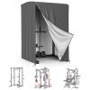 AKEfit Strength Training Cover, Waterproof & Dustproof Gym Rack Cover with Zipper,Fit for Indoor and Outdoor 69''Lx47''Wx84''H-Gray view 1