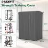 AKEfit Strength Training Cover, Waterproof & Dustproof Gym Rack Cover with Zipper,Fit for Indoor and Outdoor 69''Lx47''Wx84''H-Gray view 2