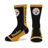 For Bare Feet NFL PITTSBURGH STEELERS MVP Crew Sock Team Color Youth view 1