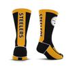 For Bare Feet NFL PITTSBURGH STEELERS MVP Crew Sock Team Color Youth view 2