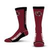 For Bare Feet NCAA SOUTH CAROLINA GAMECOCKS MVP Crew Sock Team Color Medium view 2
