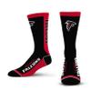 For Bare Feet NFL ATLANTA FALCONS MVP Crew Sock Team Color Medium view 1