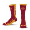 For Bare Feet NCAA IOWA STATE CYCLONES MVP Crew Sock Team Color Medium view 2