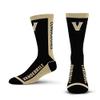 For Bare Feet NCAA VANDERBILT COMMODORES MVP Crew Sock Team Color Medium view 2