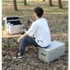 AOKLEY Grill Picnic Bag Organizer Outdoor Camping Storage Box, Picnic Storage Box, Metal Portable Equipment Car Box Camping Bag view 4