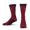 For Bare Feet NFL ARIZONA CARDINALS MVP Crew Sock Team Color Medium view 1