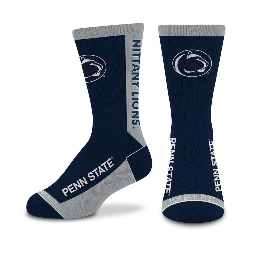 For Bare Feet NCAA PENN STATE NITTANY LIONS MVP Crew Sock Team Color Youth