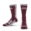 For Bare Feet NCAA MISSISSIPPI STATE BULLDOGS MVP Crew Sock Team Color Medium view 2