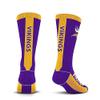 For Bare Feet NFL MINNESOTA VIKINGS MVP Crew Sock Team Color Medium view 2
