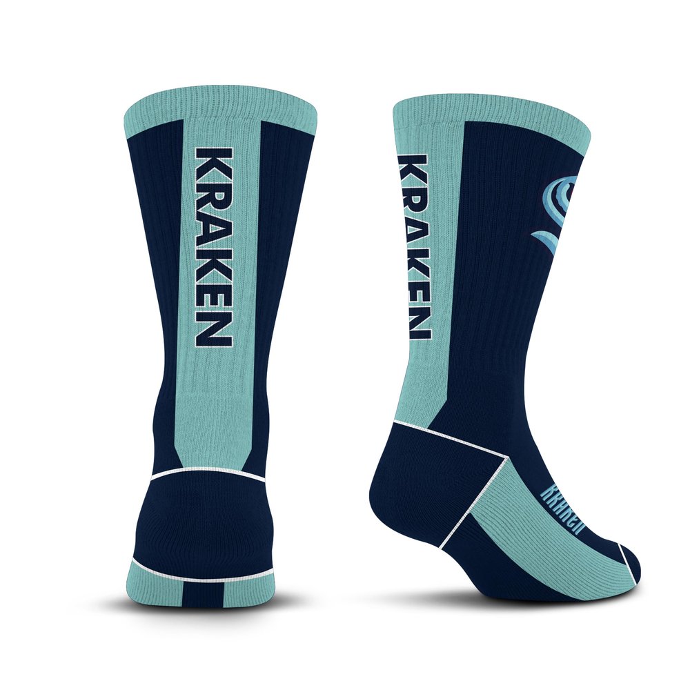 For Bare Feet NHL SAN JOSE SHARKS MVP Crew Sock Team Color Youth