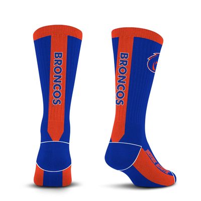 For Bare Feet NCAA BOISE STATE BRONCOS MVP Crew Sock Team Color Medium