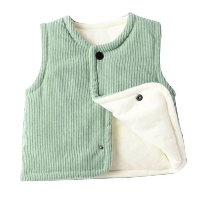 Baby Infant Cotton Vest Winter Warm Sleeveless Jacket aistcoat Unisex Infant Padded Outwear (Green, 4-5 Years)
