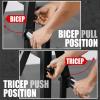 GMWD Bicep Tricep Curl Machine, 250LBS Plate Loaded Bicep Curls and Tricep Extension Machine, 2 in 1 Exercise Equipment for Home Gym Workout Station, Black view 4