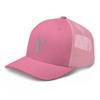 Cheerleading Trucker hat, Cheerleader hat, Embroidered Unisex Trucker hat, Cheerleading Gifts, Cheerleader Party hat. Pink view 4