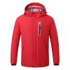 8 Zones Q-840 Red Brunch Outfits for Teen Girls Winter Fall Long Sleeve Thick Heated Warm Thick Hooded Jacket Hoods Coats Womens 2023 Clothes Y2K OT XXL view 1