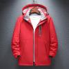 8 Zones Q-840 Red Brunch Outfits for Teen Girls Winter Fall Long Sleeve Thick Heated Warm Thick Hooded Jacket Hoods Coats Womens 2023 Clothes Y2K OT XXL view 3