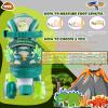 Dino Kids Toddler Roller Skates for Boys Girls,WESKIFAN Dinosaur Quad Skating Shoes with Shiny Light up Wheels&Adjustable Sizes Beginners rollerskates for Birthday Xmas Gifts (Green, S(10~13J)) view 2