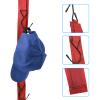 Red/2 Pack Hockey Drying Rack - 5 Hooks Sports Gear Organizer Hanger, Ideal Ice Hockey, Baseball, Football Gifts view 2