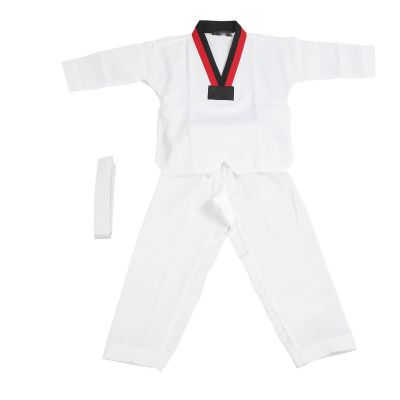 Kids Taekwondo Uniform, Breathable Taekwondo Suit Flexible Non Slip Belt for Training (M (1315cm for 35 Years Old)