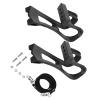 1 Pair Pedal Straps Pedal, Adjustable Plastic Anti Slip Pedal Fixed Straps Toe Clips Strap for Bicycle Mountain view 2
