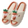 JosuE Slippers interior home cotton and linen slippers Four Seasons universal cute cartoon slippers view 1