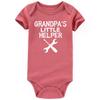 AIZFFZY Grandpa Little Helper Baby Clothes Girl Boy outfits Funny Newborn Bodysuits Mauve 3-6 months view 1