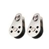 DOITOOL 2pcs Practical Stainless Steel Pulley System with Nylon Rope for Heavy Load Lifting Durable and Corrosion Resistant for Material Handling and Moving view 1