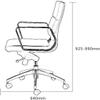 Office Chair Office Leisure ChairHigh Back Office ChairComputer ChairConference Chair Swivel Chair Work ChairVideo Game Chair Chair (Color : Brown, Size : One Size) Needed view 2
