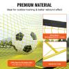 VEVOR Soccer Trainer, 2-in-1 Portable Soccer Rebounder Net, 71"x40" Iron Soccer Practice Equipment, Sports Football Rebounder Wall with Portable Bag, Perfect for Team Solo Training, Passing, Volley view 4