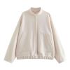 XUNRYAN Fleece Jackets Womens Winter Warm Faux-Fur Coats Zip Up Jacket Stand Collar Plush Coat Outerwear Fashion Clothes view 1