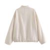 XUNRYAN Fleece Jackets Womens Winter Warm Faux-Fur Coats Zip Up Jacket Stand Collar Plush Coat Outerwear Fashion Clothes view 2