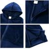HSTiSan Girls Fleece Hoodies Tracksuits Jogger Sweatpants Active Outing Suit Children Clothing Set Zip-up Sweatshirt Blue 6-7 Years view 2