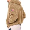 xoxingysm Men's Hooded Fleece Sweatshirt Long Sleeve Drawstring Pocket Casual Pullover Sweatshirt Fleece Pullover Hoodie Sweatshirts(Khaki,Medium) view 2
