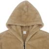 xoxingysm Men's Hooded Fleece Sweatshirt Long Sleeve Drawstring Pocket Casual Pullover Sweatshirt Fleece Pullover Hoodie Sweatshirts(Khaki,Medium) view 3