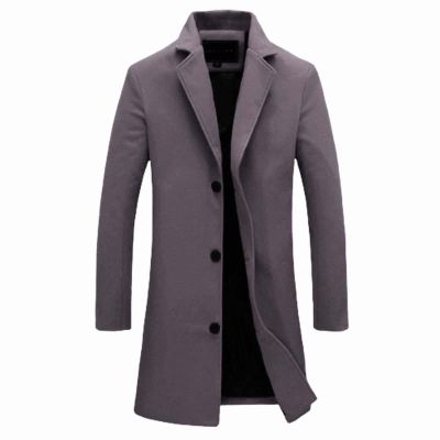xoxingysm Men's Vintage Stand Collar Leather Jacket Long Steampunk Overcoat German Leather Coat Fleece Lined Winter Outwear(Dark Gray,4X-Large)