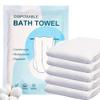 Disposable Bath Towels 5 PCS Large Portable Bath Towels for Travel,55 x 27.5 inch Soft Big Body Towel,Washcloth for Hiking Camping Hotel Bathroom, Individually Packed view 1