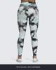 Aoxjox High Waisted Workout Leggings for Women Scrunch Tummy Control Luna Buttery Soft Gym Yoga Pants 26" (Black White Cloude-Dye, Medium) view 2