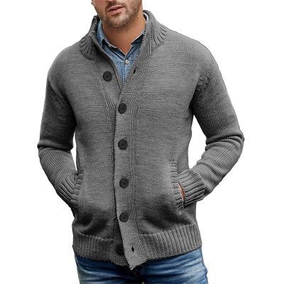 xoxingysm Men's Quarter-Zip French Rib Sweater Long-Sleeve Soft Touch Quarter-Zip Sweater Slim Fit Casual Knitted Sweater with 2 Front Pockets(Dark Gray,3X-Large)