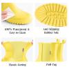 HISEA Short Rain Boots for Women, Waterproof Garden Shoes Anti-Slipping Ankle Chelsea Rainboots Rubber Rain Shoes for Ladies with Comfort Insole Lightweight Stylish Outdoor Work Booties, Yellow, 11 view 4