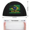 Brazilian Jiu-Jitsu American Flag Swimming Cap for Men Women Durable Swim Cap Bathing Shower Caps for Short/Long Hair view 2